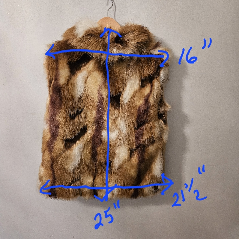Brown Faux Fur Vest - Picture 7 of 7
